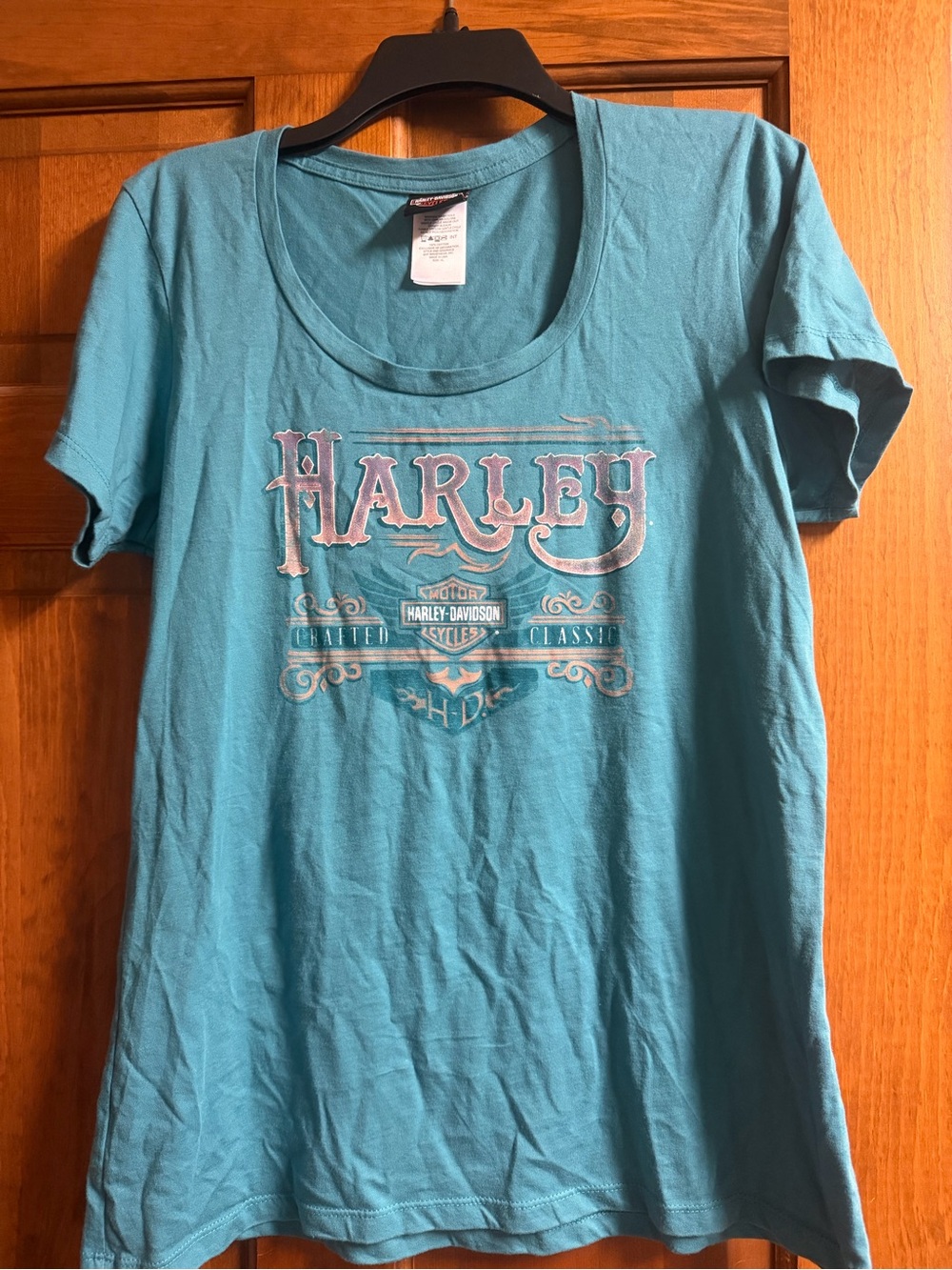 Harley-Davidson Women's Teal Graphic Short Sleeve Tee